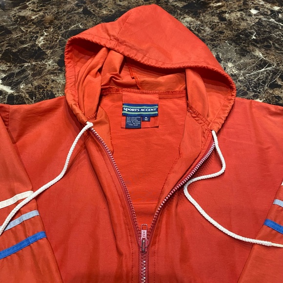 Vintage Sports Accent Wind Breaker, Men Size Medium (40) - Picture 4 of 10